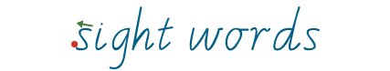 Modern cursive sight word worksheets